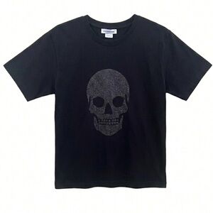 NWT! ElevenParis Men's Shimmer Skull Black Graphic Short Sleeve Tee Size Small